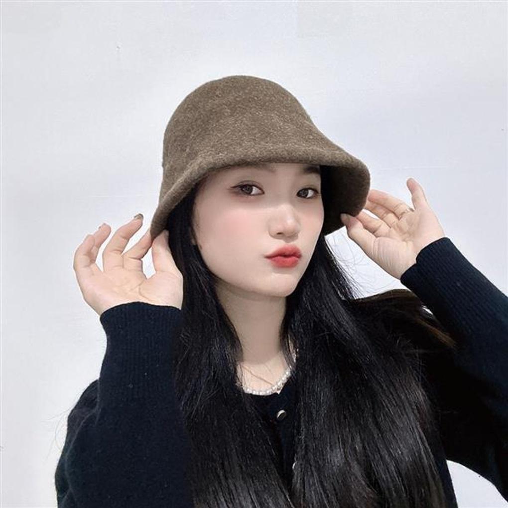 Diana Wool Bucket Hat (Brown)