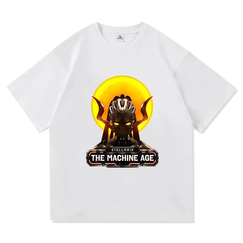 Stellaris The Machine Age Cetana T-Shirt Short Sleeve Cotton Soft Tees Women Men Clothing Graphic Merch