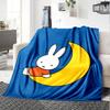 1pc Miffy4 Blanket, Gift, for Men and Women, Soft Blanket, Good for Sofa Bed Couch Travel, Lightweight Flannel Blanket