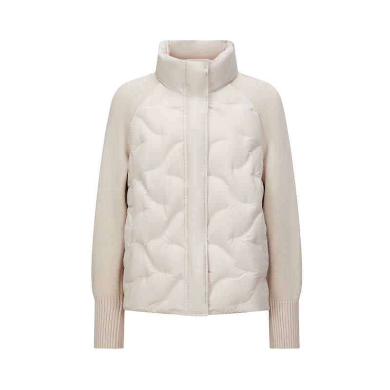 Jiusi Annaco Women's Knit Patchwork Duck Down Jacket