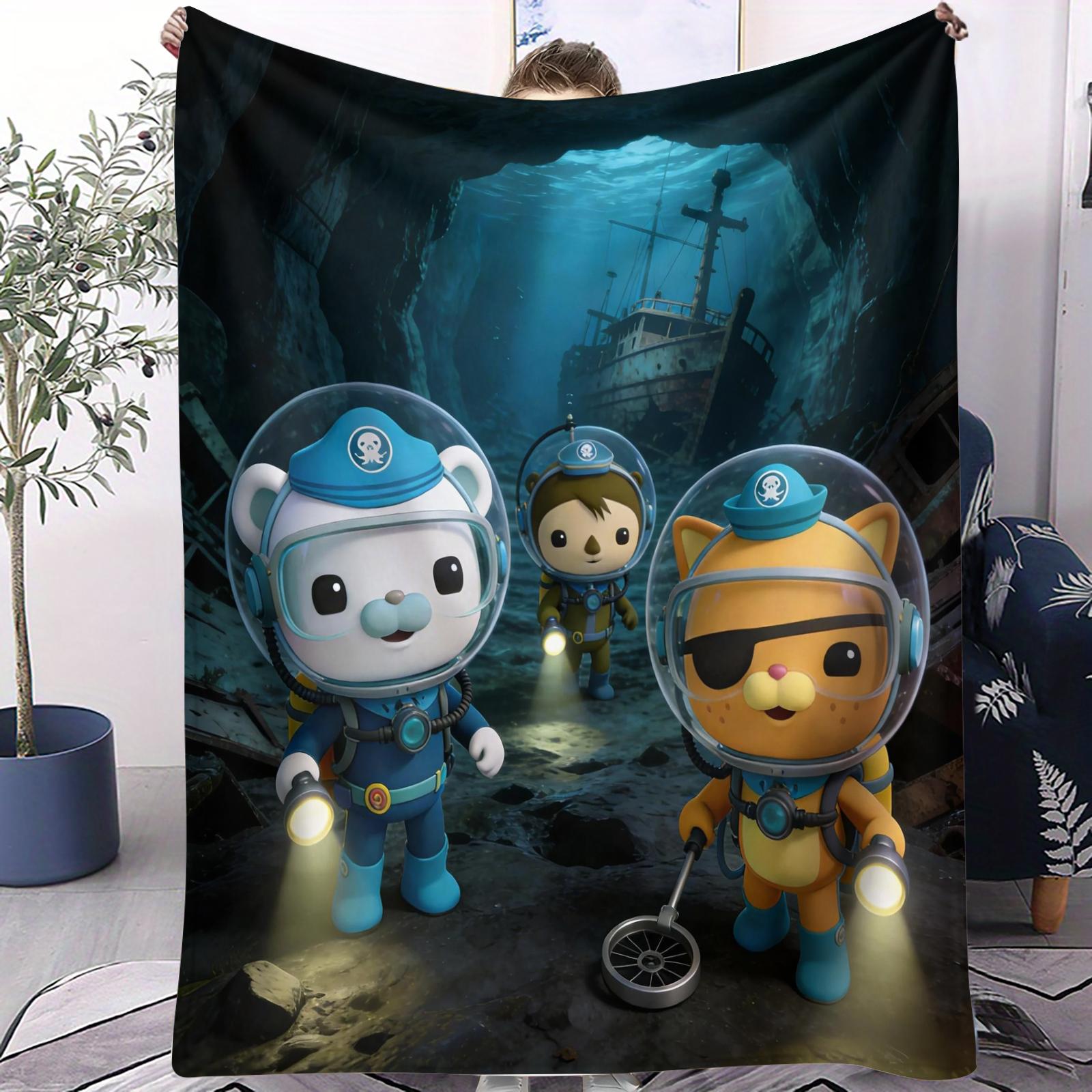 

Hot Bestseller Octonauts Small Cover Blanket All Season Soft Comfortable For Bed Bedroom Dorm Sofa Lunch Camping Kids Gift Decor 70x100cm