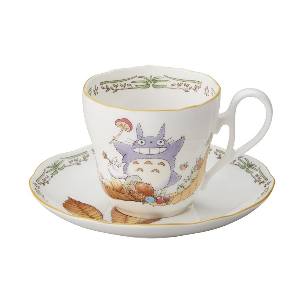 Noritake Cup Saucer 250cc My Neighbor Totoro Microwave Safe 1 Set Bone China & (Coffee & Tea) TT97889/4924-3