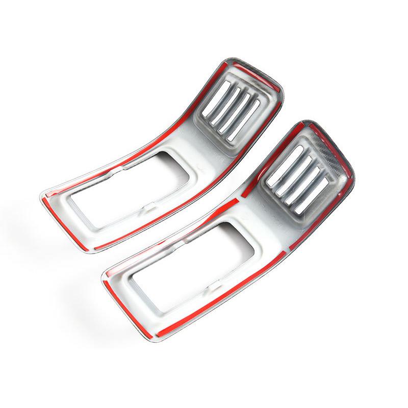 Interior Decorative Patch Cover For BYD Shark 6 Pickup Dashboard Outlet Frame Sticker Protector Carbon Look Abs Material 2pcs