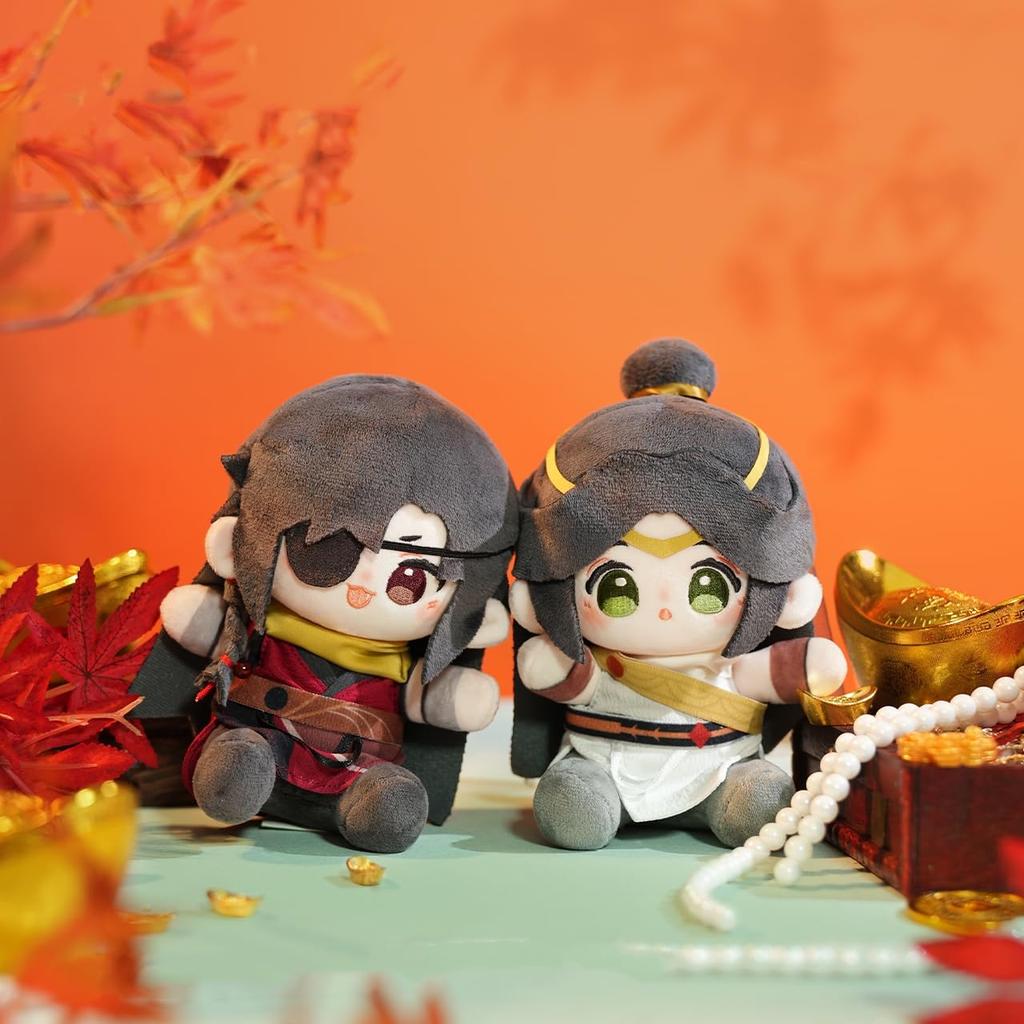 Mingyue Loulan Series 15cm Plush Toys Xie Lian Set of Character Cute Official Merchandise "Tenkan Shifu" (Sitting Position) - & Huacheng, 2, Dolls,
