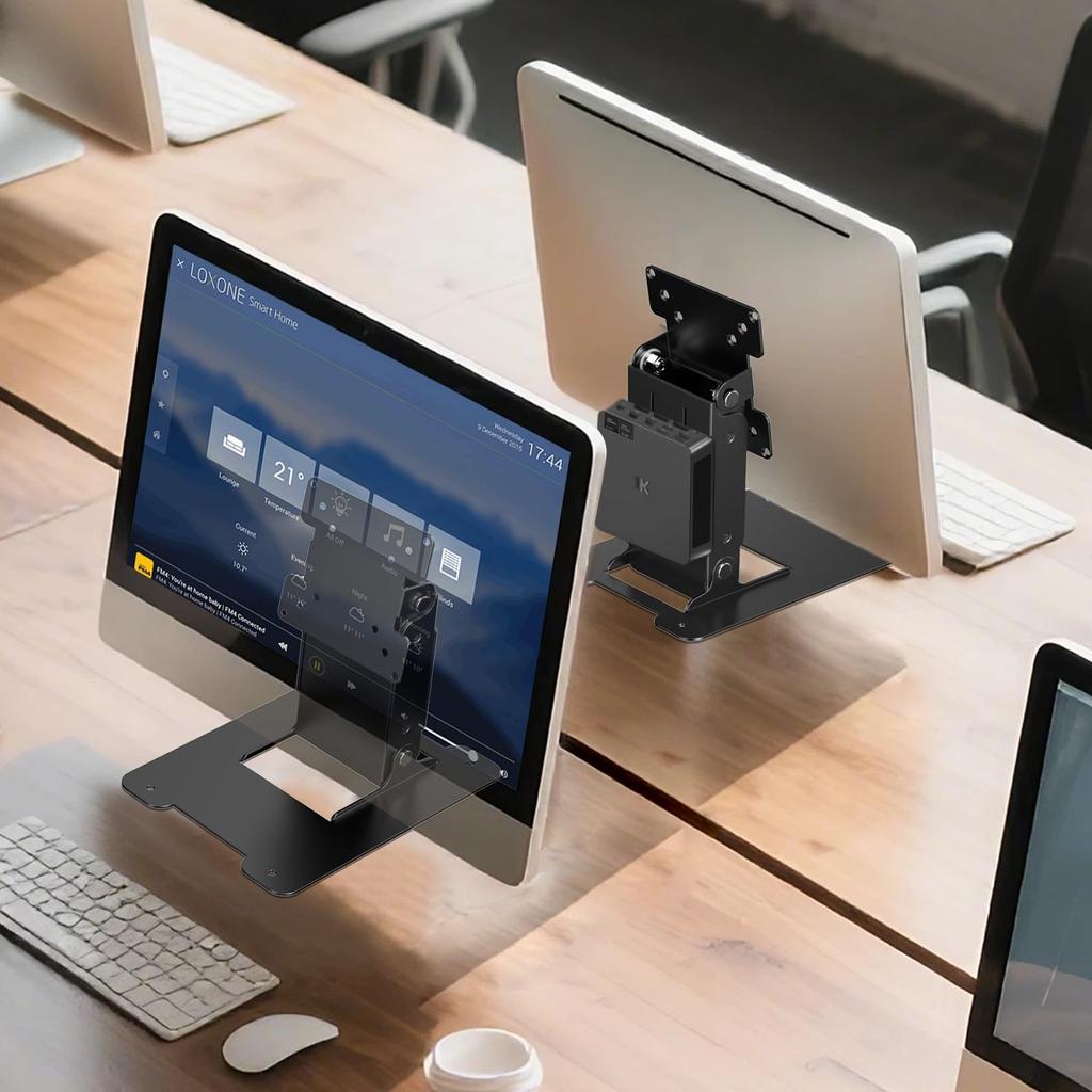 Wearson Touch Screen Monitor Mount and Integrated Computer Stand with Sturdy Metal and 100x100mm VESA Support Strips, 50x50, 75x75, (WS-03S)
