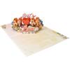 New Pop Up Mothers Day Cards Best Wishes Floral Bouquet 3D Greeting Cards Handmade Gift Wishes Card Mothers Day Gift