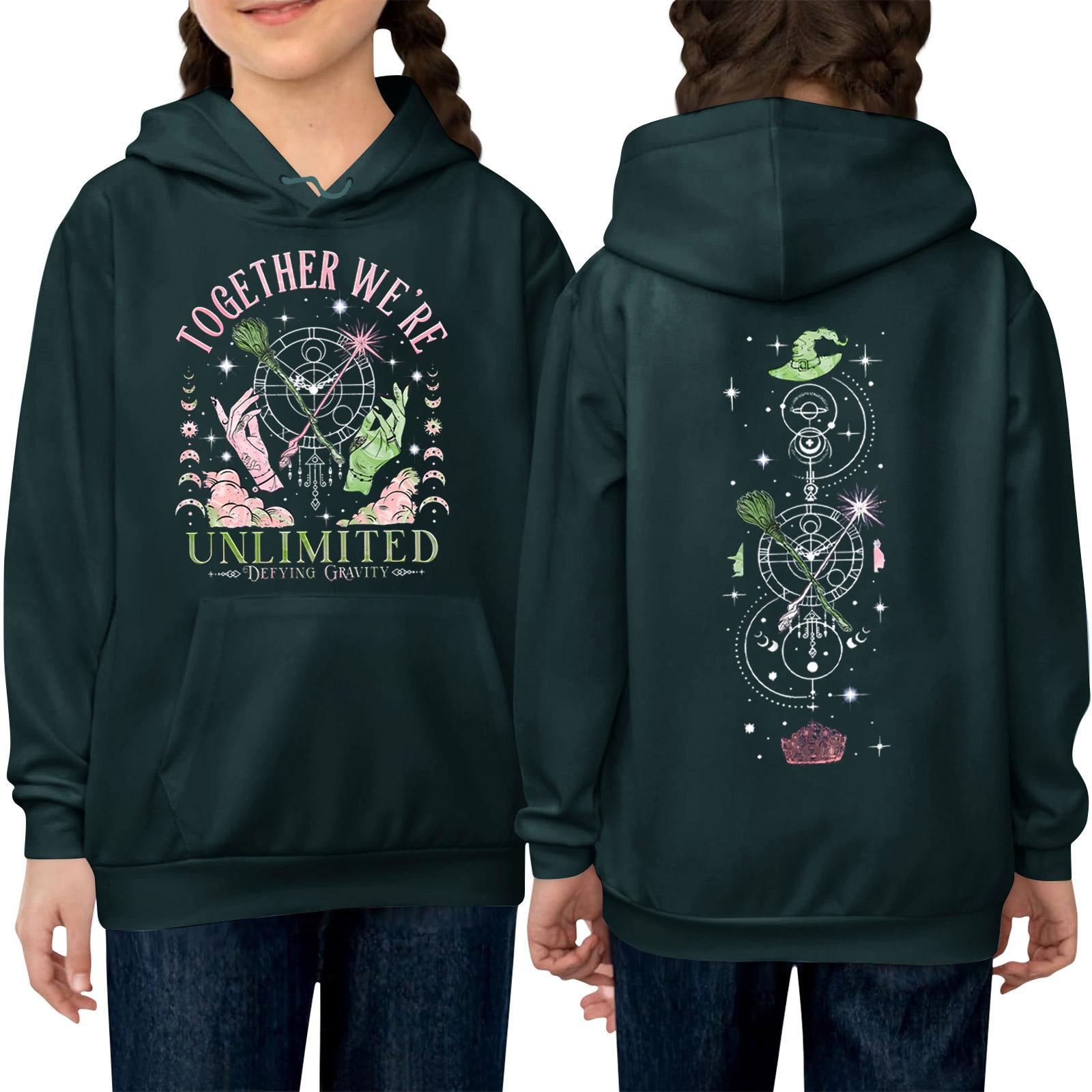 Женская толстовка с капюшоном и градиентным принтом с длинными рукавами свободная женская толстовка толстовка 150 темно-зеленого 1690₽