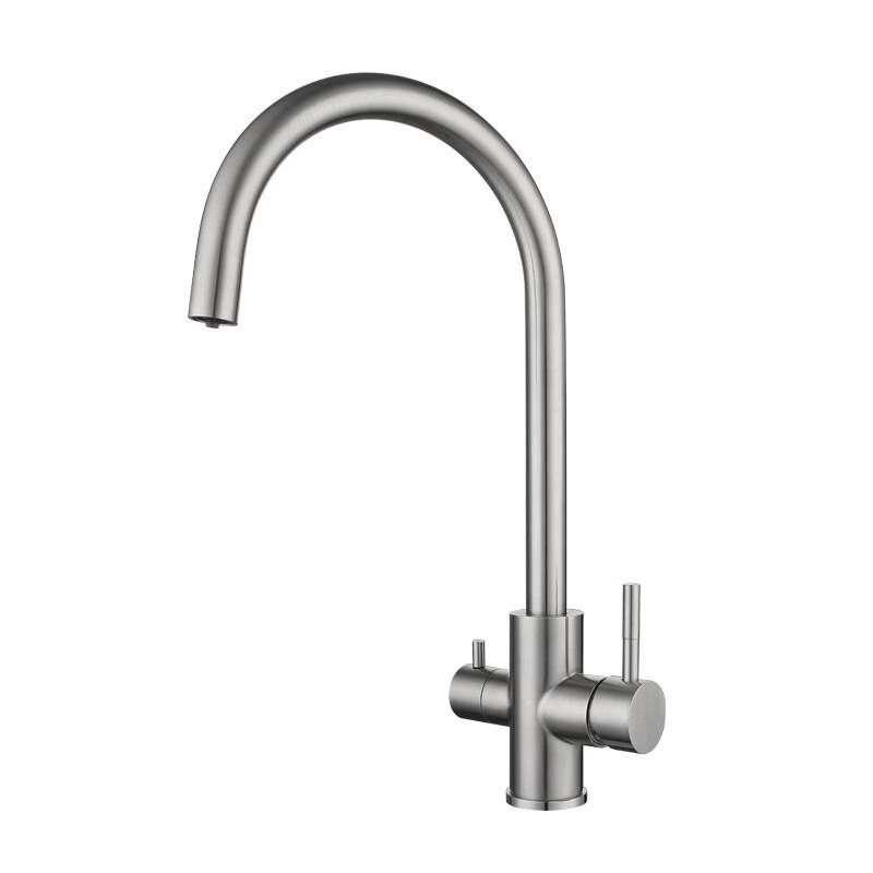 TLXT 3-in-1 Kitchen Faucet with Universal Swivel & Water Purification