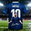 Kids Boys Summer Men Messi Football Short Sleeve T-shirt Casual Sports Jersey Street Tee Daily Training Wear
