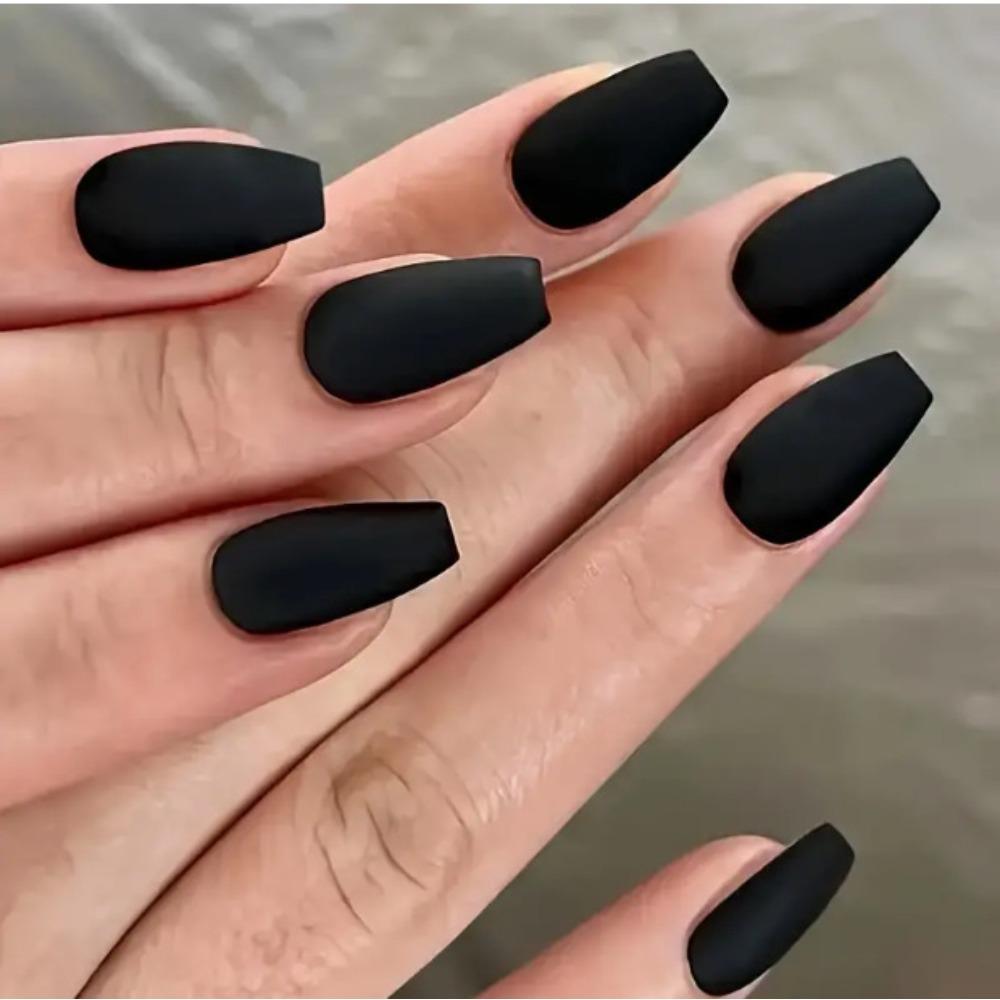 Nail Art 24 Pieces Matte Collection Spice Girl Gradual Change Matte Flowers Long Wear Armor
