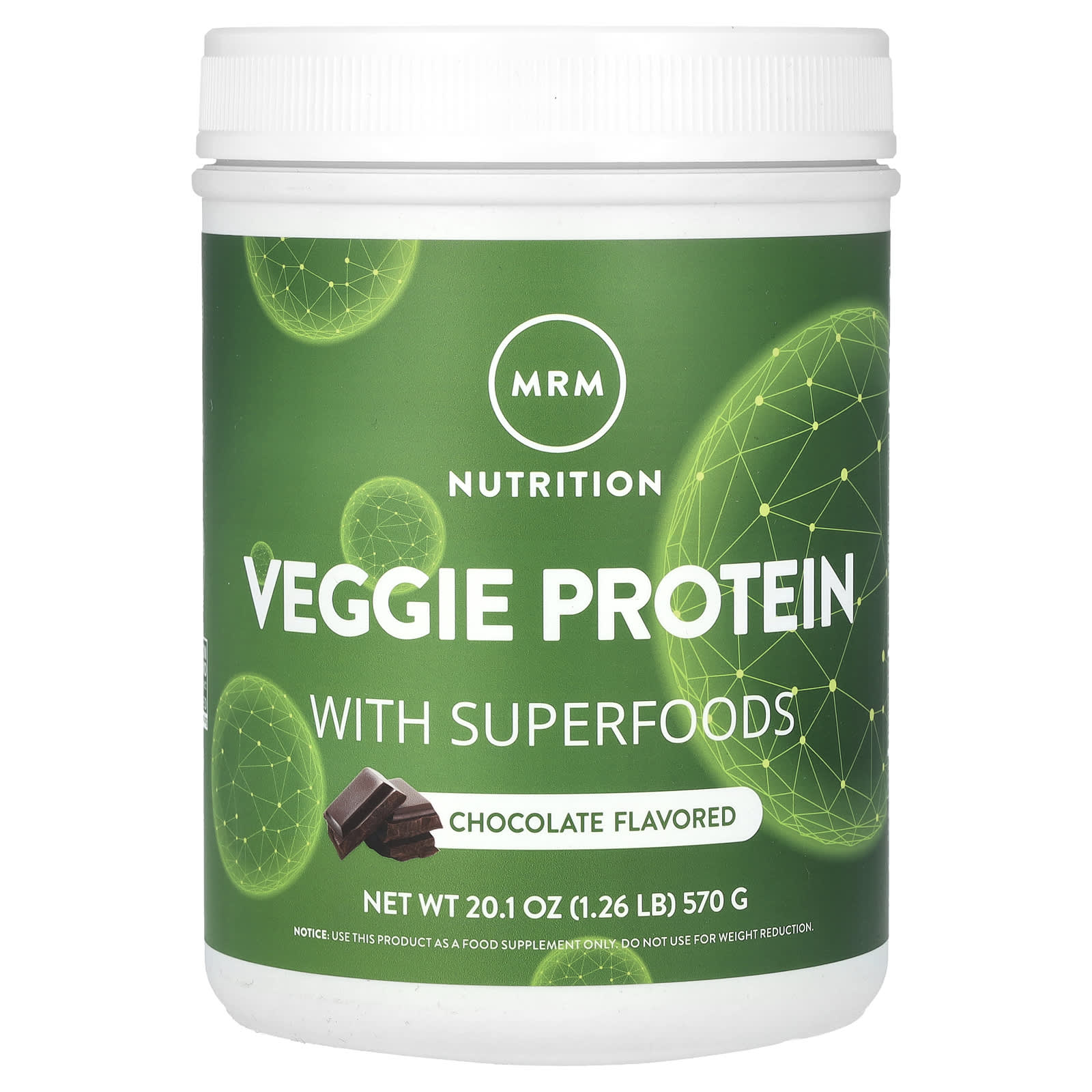 

Plant Protein with Superfoods, Chocolate, 570G (1.26Lbs)