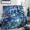 1Pc Halo Game Print Flannel Blanket, High Quality Comfortable for All Seasons, Home Decor, Warmth and Comfort, Perfect for Christmas Gifts 54