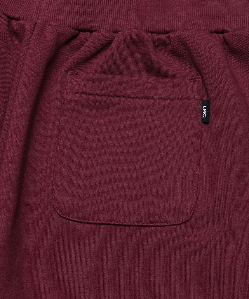 Lmc Wm Shirring Boots Cut Sweat Pants Burgundy