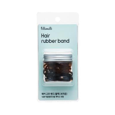 Filimili Haargummiband (schwarz & braun/pastell) 140P