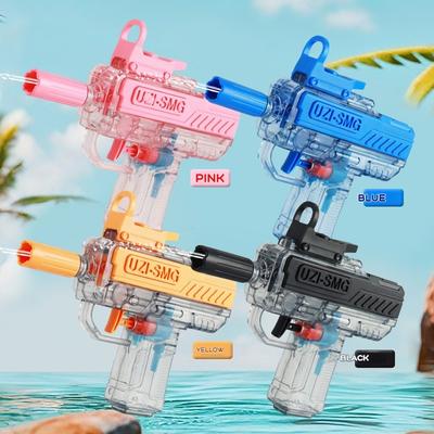 Letni pistolet na wodę UZI, nieelektryczny, pistolet, wysokociśnieniowy, w pełni automatyczny, strzelający wodą, zabawka na plażę, dla dzieci, dorosłych, prezent urodzinowy
