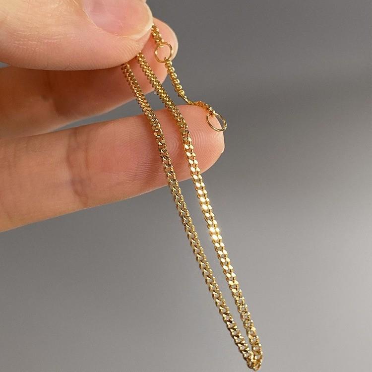 S925 Gold-Plated Minimalist Denim Bracelet - Simple, Versatile Ins Style
