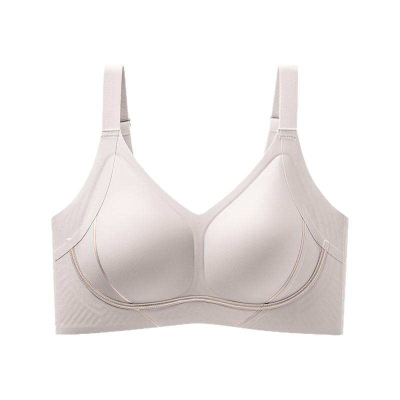 Traceless soft support, anti-expansion fixed cup, no steel ring, sub-breasts gathered, thin bra cover
