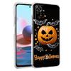 Transparent Phone Case for Redmi 14C 13C 10C 10 9 Note 13 12 11 K50 K40 Plus Pro 4G 5G Soft TPU Cover Halloween Pumpkin Pattern
