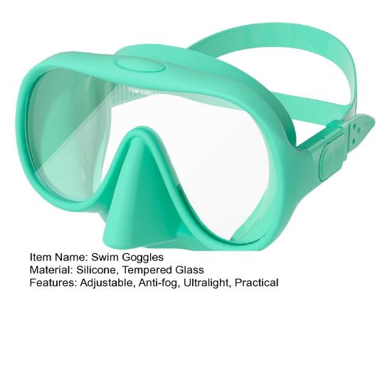 Schwimmbrille mit gehärteter Glaslinse Hohe Klarheit Antibeschlag Ergonomisches verstellbares Design Unterwasser