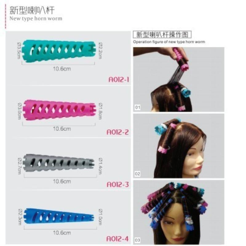 12pcs /pack Cone Shape Hair Rollers Extra Thick Curling Bars Cold Perm Flexi Rods Hair Waver No Heat Fluffy Curly Curing Tools