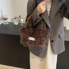 Casual Commuter Plush Crossbody Bag  Cute Korean Handbag Autumn And Winter Bucket Bag For Women Birthday Gifts