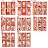 6pcs Oil Painting Style Chinese New Year Red Envelopes Traditional Red Pocket  Lunar New Year Gifts
