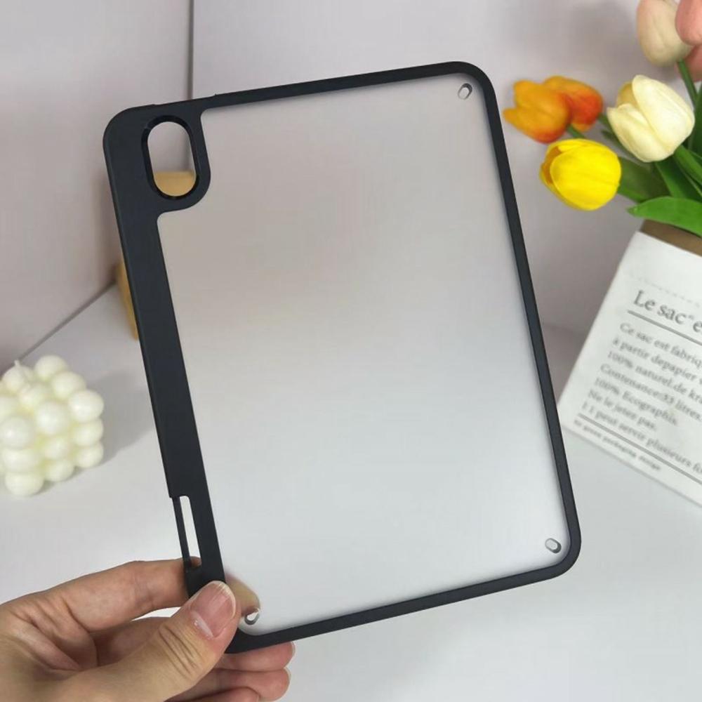 For iPad Mini (2024)/(2021) Case Acrylic + PC Matte Tablet Cover with Pencil Holder