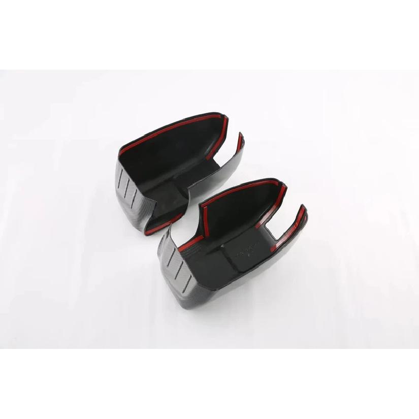 For SsangYong Torres J100   2024 ABS Carbon Fiber Black Rearview Mirror Cover Frame Trim Sticker Car Styling Accessories