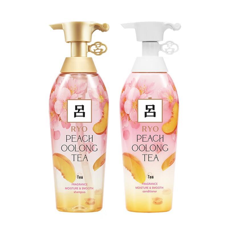 Ryo Flower Tea Peach Oolong Moisturizing Shampoo & Conditioner Set