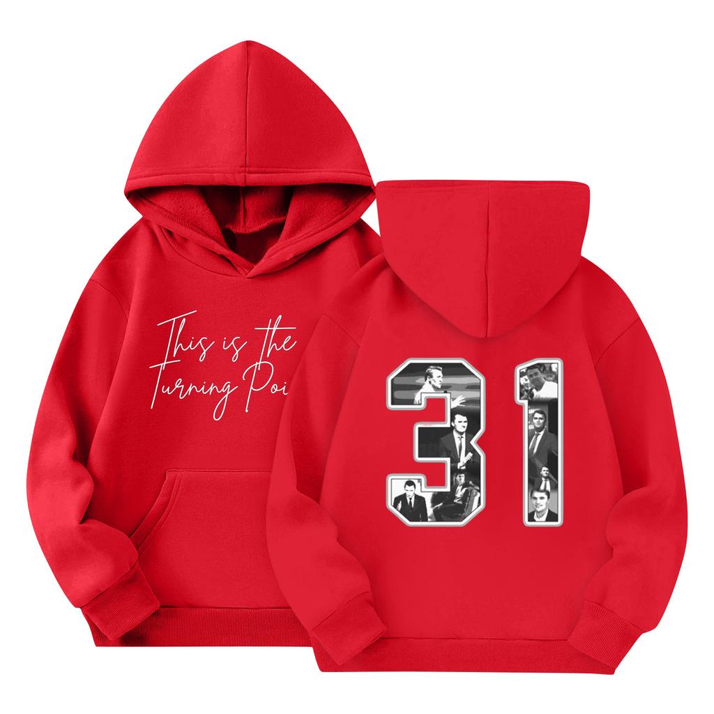 Children's Fashion Hooded Long Sleeved Printed Casual Pullover Sweatshirt Top