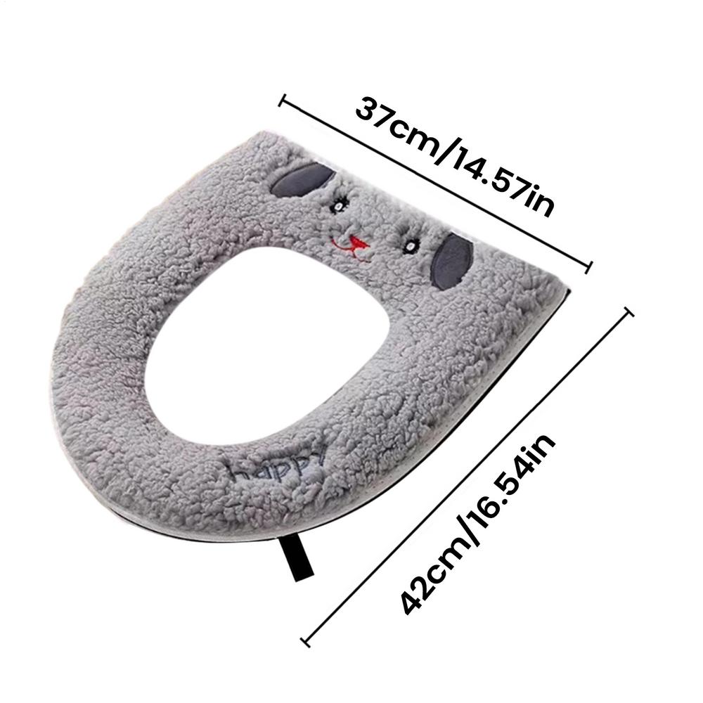 USB Winter Heated Toilet Seat Household Washable Toilet Seat Cover Fast Heating adjust Temperature Lamb Velvet Seat Cushion