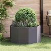 Planter Black 90 x 90 x 50 cm Steel