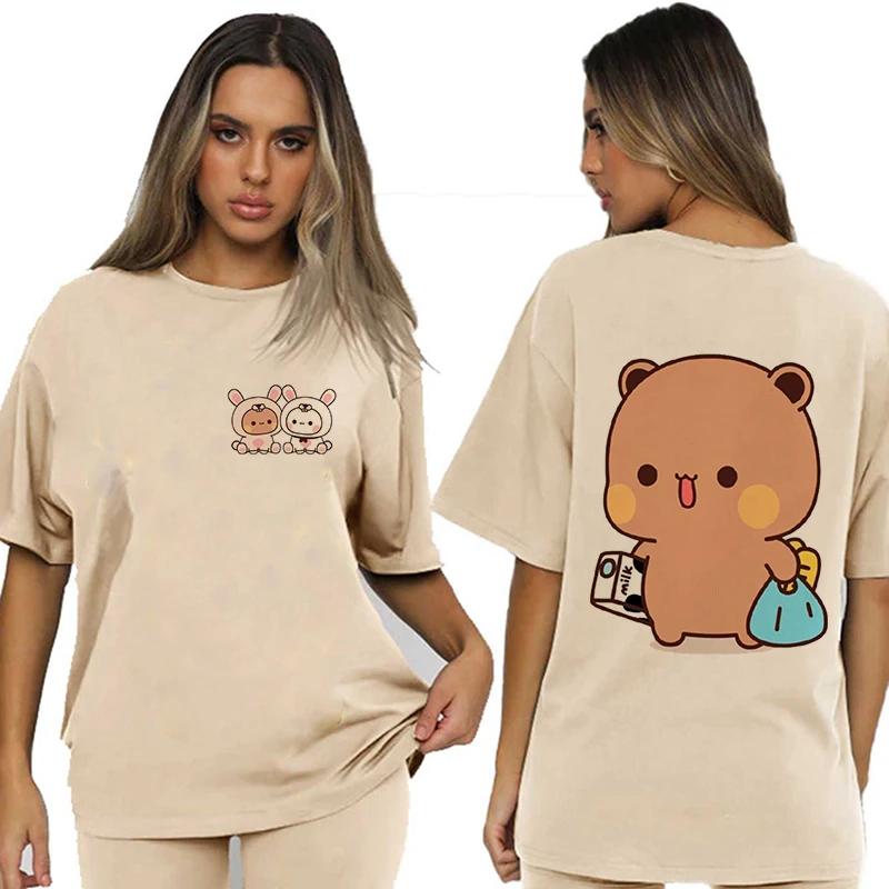 Bubu Dudu Velikost EU Topy Roztomilé tričko Manga Ženy Muži Legrační tričko Grafika Tričko pro volný čas Y2k Streetwear Kreslené gotické oblečení