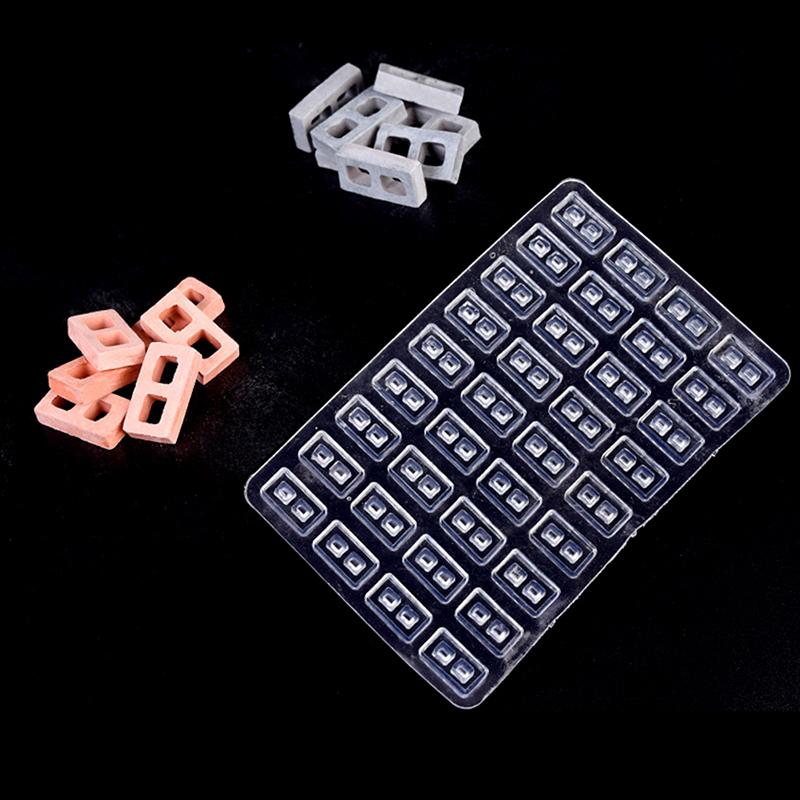 1Set Sand Table Building Making Mini Brick Silicone Mold Cement Model Brick Set