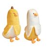 Animal Plush Toy Stereoscopic Adorkable  Birthday Gift Cartoon Banana Duck Sleeping Pillow for Girls