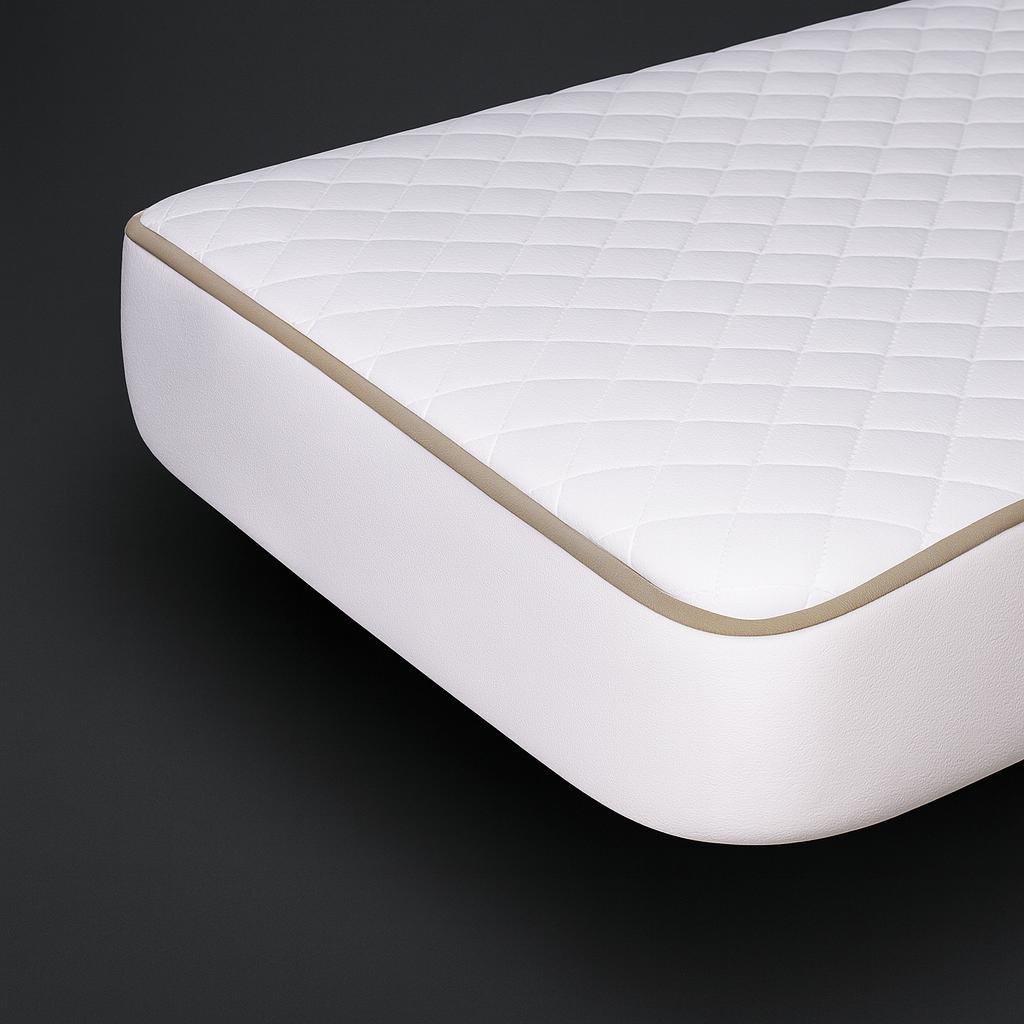 

Квіттований дихаючий захисник матраца Standart Line №5007, Верх: Бавовна, Наповнювач 100 г/м², Гумка по периметру 60*120 білий