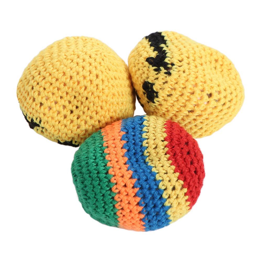 

3Pcs Colorful Juggling Balls Mini Random Color Knitted Bean Bags Sphere Sports Toys Children Outdoor Toys Kindergarten