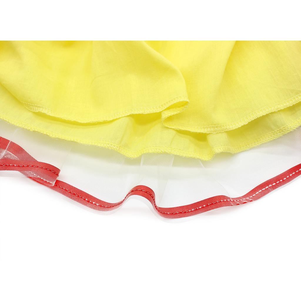 Princess Snow White Costume Cosplay Dress,Cotton/Tulle, Yellow, 1-2 Years, 90cm