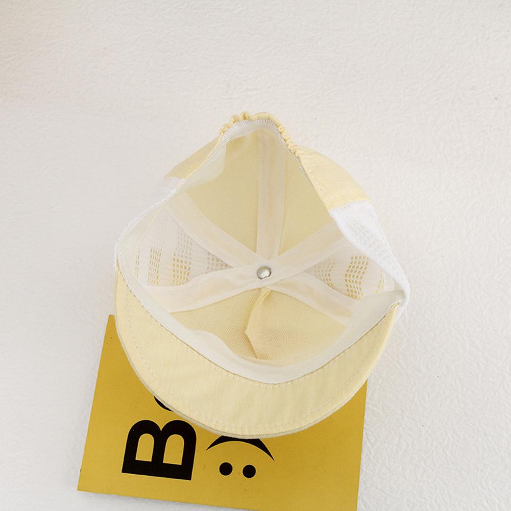 Summer Mesh Peaked Cap For Newborn Cute Cartoon Sunshade Cotton Baseball Hat For 0-6 Months