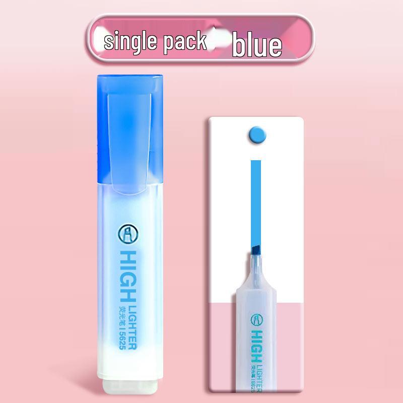 

High-Capacity No-Smudge Fluorescent Marker Pen for Notes & Backing - Durable, Colorful Student Marking Tool