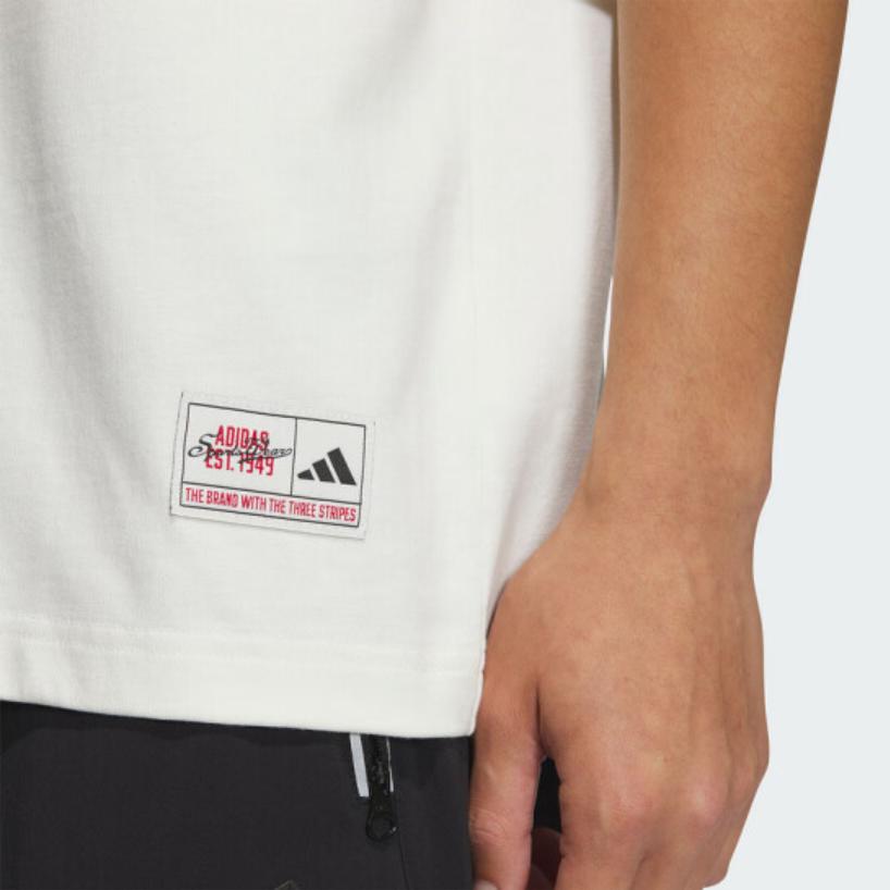 Adidas Casual Breathable Sports Short Sleeve T-Shirt Men Tops White JN9472