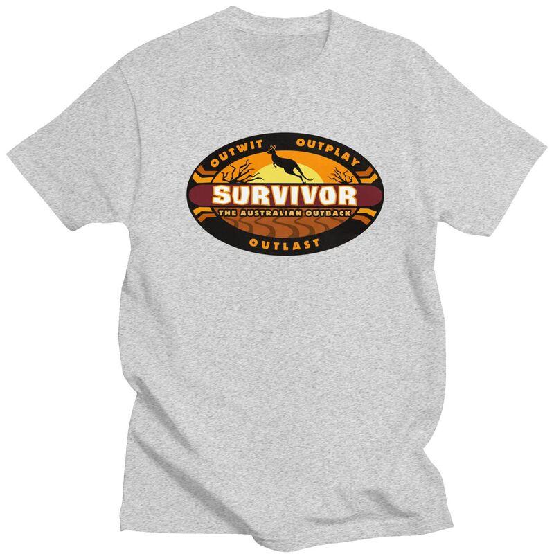 Custom Cool Adventure Game TV Show Survivor T Shirt Men 100 Cotton Tshirt Leisure Tees Streetwear Tshirt