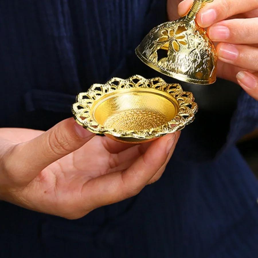 1PCS Mini Living Room Aromatherapy Ornament Alloy Aroma And Incense Burner Decorative Censer Home Decoration