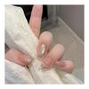 Handmade Nail Tips, Short False Nails, Japanese Style, Cute, Long, Short, Square Oval, Round, Glitter, Cute, Simple, Stylish, Can Be Used for Coming