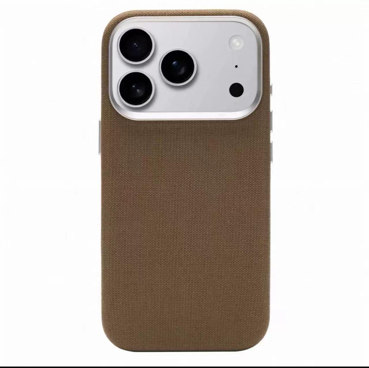 

iPhone 17 Pro Max Solid Color Fabric Texture Ballistic Nylon Case with Magnetic Absorption and Drop Protection iPhone 15 Pro