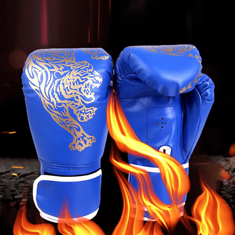 1 Çift Boks Eldiveni Yetişkin Kadın Erkek Boks Sanda Eldivenleri Unisex Boks Antrenman Egzersiz Deri Eldivenler Spor Koruma Eldivenleri