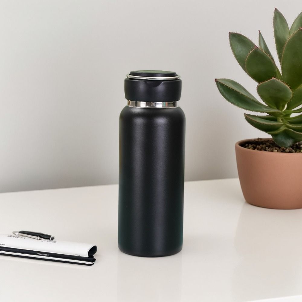 Large Capacity Thermal Water Bottle 600ML Vacuum Flask Simple Sport Thermos Cup  Travel