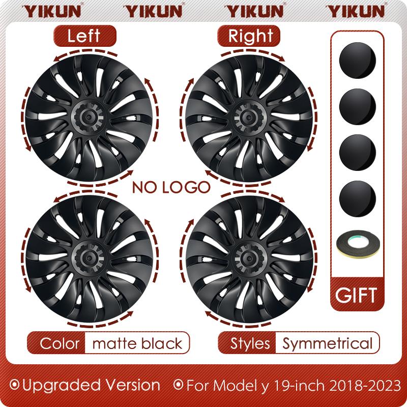 

4PCS Hub Cap for Tesla Model Y 19 Inch Performance Automobile Replacemen Hubcap Full Rim Cover Car Accessories Wheel Caps 2023 For Tesla