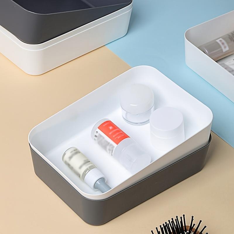 1pc Minimalist Drawer Storage Box Classification And Sorting Box, Desktop Stationery Storage Box, Office Supplies Storage Bins for Home Organization