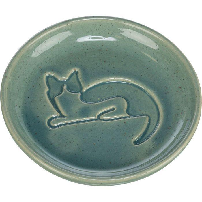 Gamelle pour chat - TRIXIE - Trixie - Céramique - Bleu - Rond